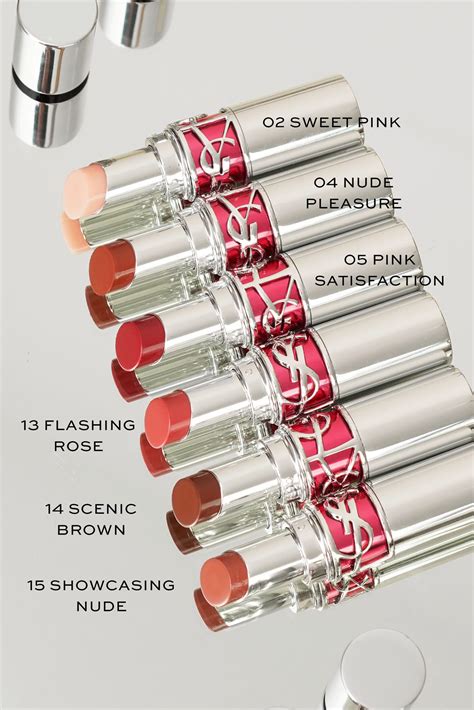 ysl lip gloss volupte 154|ysl candy glaze 05.